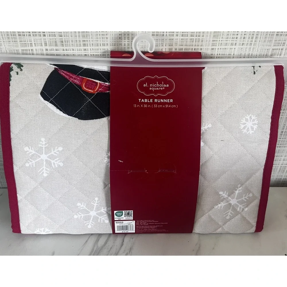 Snowman Winter Quilted Table Runner 13